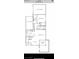 Detailed lower level floor plan features a dining area and covered patio at 4519 Sapphire Moon Ave, North Las Vegas, NV 89084