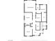 A floor plan of the second floor which includes the bedrooms, laundry, and bathrooms at 4786 Castel Martini Ct, Las Vegas, NV 89147