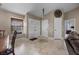 An elegant foyer features tile flooring and decorative accents, creating a welcoming entrance at 5020 Linkside Dr, Las Vegas, NV 89130