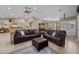 Cozy living room with comfortable seating and dining area, perfect for relaxation at 5020 Linkside Dr, Las Vegas, NV 89130