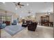 Open-concept living space with tile floors, perfect for entertaining and everyday living at 5020 Linkside Dr, Las Vegas, NV 89130