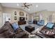 Spacious living room with comfortable seating and bright windows, a perfect Gathering space at 5020 Linkside Dr, Las Vegas, NV 89130