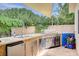 Outdoor kitchen complete with built-in sink, grill, and storage offers a perfect space for al fresco dining at 5500 Santovito St, Pahrump, NV 89061
