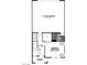 First floor plan showcasing the primary bedroom, garage, and laundry at 5773 Crenellated St # Lot 57, Las Vegas, NV 89148