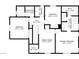 Upstairs floor plan showing bedroom, bathroom, bonus room and walk in closet dimensions at 6783 Pleasant Flower St, Las Vegas, NV 89149