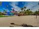 Community sand volleyball court near a waterpark offers resort-style living at 74 Harbor Coast St, Las Vegas, NV 89148