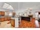 Open concept living space with kitchen, breakfast nook, and living room at 7461 Tahoe Basin Dr, Las Vegas, NV 89129