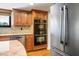 Modern stainless steel appliances including refrigerator and double oven complement this kitchen at 8365 S Hauck St, Las Vegas, NV 89139