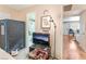 Bedroom with a sauna, television, and a view into the bathroom at 904 Boulder Springs Dr # 102, Las Vegas, NV 89128