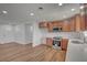 Contemporary kitchen space with stainless appliances and light countertops at 929 Center St, Henderson, NV 89015