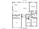 Detailed floor plan showcasing the layout of the home's living spaces, bedrooms, and garage at 967 Cardelina Ln, Henderson, NV 89052