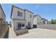 New construction backyard with patio space and no grass at 9714 Harper Edge St, Las Vegas, NV 89143