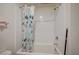 Clean bathroom with a shower-tub combination, and white tile surround at 1131 Ruby Sparrow St, Henderson, NV 89011
