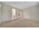 Open view of main bedroom with entry to the bathroom and walk in closet at 11441 Drappo Ave, Las Vegas, NV 89138