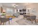 Spacious living room with an open floor plan, perfect for entertaining and comfortable everyday living at 12286 Silvana St, Las Vegas, NV 89141