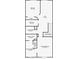 Detailed second floor plan highlighting the layout with room dimensions at 1560 Plaza Centre Dr # 103, Las Vegas, NV 89135