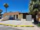 Exterior shot showing the driveway and entrance to the home with desert landscaping at 2773 Heritage Ct, Las Vegas, NV 89121