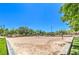 Sandy volleyball court, great for outdoor fun and recreation on a sunny day near lush green landscaping and trees at 3020 Via Venezia, Henderson, NV 89052