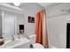 Bathroom features a single sink vanity and shower-tub combination at 4020 Driscoll Mountain St, Las Vegas, NV 89129