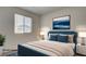 Bedroom featuring natural light and modern decor at 4229 Venus Falls Ave, North Las Vegas, NV 89084