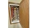 Plumbing control panel with accessible shutoff valves at 5480 Lincolnwood Ct, Pahrump, NV 89061