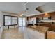 Bright eat-in kitchen features a large island, stainless steel appliances, and sliding doors to the backyard at 6 High Sierra Dr, Henderson, NV 89074
