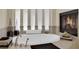 Bathroom with a soaking tub, fireplace, and decorative accents; perfect for relaxation at 6739 Quapaw St, Las Vegas, NV 89149