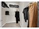Organized walk-in closet providing ample storage with shelves and hanging racks at 6739 Quapaw St, Las Vegas, NV 89149