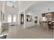 Bright foyer with arched doorways leading to living and dining areas at 6739 Quapaw St, Las Vegas, NV 89149