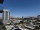 Expansive city view highlighting surrounding buildings and mountains from the vantage point of the condo at 900 Las Vegas Blvd # 1003, Las Vegas, NV 89101