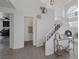 Bright entryway with high ceilings, staircase, and views into the living areas at 9428 Sierra Summit Ave, Las Vegas, NV 89134