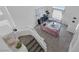 Upstairs living area with pink sofa and natural light at 9428 Sierra Summit Ave, Las Vegas, NV 89134