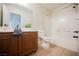 Bathroom with shower/tub and modern fixtures at 9490 Thunder Sky St # 102, Las Vegas, NV 89178