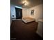 Bedroom with neutral decor featuring carpeted floors at 11457 Steponia Bay St, Las Vegas, NV 89141