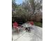 Outdoor patio area featuring a table with chairs at 11457 Steponia Bay St, Las Vegas, NV 89141