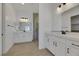 Elegant bathroom boasts double sink vanity with modern fixtures and a spacious glass-enclosed shower at 164 Cabo Cruces Dr, Henderson, NV 89011