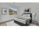 Serene bedroom with a large window offering scenic views and a calming atmosphere at 164 Cabo Cruces Dr, Henderson, NV 89011