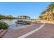 Scenic view of a lake featuring an outdoor stage, waterfront views, and recreational activities at 164 Cabo Cruces Dr, Henderson, NV 89011