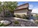 Landscaped front entrance showcasing a manicured yard and walkway leading to the front door at 1721 Mill Canyon Dr, Las Vegas, NV 89128