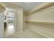 Walk-in closet featuring open shelving and neutral carpet at 1976 Galleria Spada St, Henderson, NV 89044