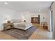 Bright main bedroom suite features a walk-in closet and neutral color palette at 204 Canyon Dr, Las Vegas, NV 89107