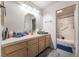 Bathroom featuring a large vanity counter and shower at 2851 S Valley View Blvd # 1071, Las Vegas, NV 89102
