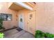 A welcoming entryway with a decorative wreath and a 'HOME' doormat at 2851 S Valley View Blvd # 1071, Las Vegas, NV 89102