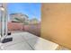 View of backyard featuring a stucco wall and space for landscaping at 439 Royal Bridge Dr, Las Vegas, NV 89178