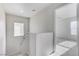 Upstairs hallway leads to a bedroom with neutral walls and carpeting at 439 Royal Bridge Dr, Las Vegas, NV 89178