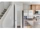 The modern kitchen features stainless steel appliances, a pantry, and countertop island at 439 Royal Bridge Dr, Las Vegas, NV 89178