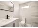 Modern bathroom features new vanity and updated shower at 4558 Sheppard Dr, Las Vegas, NV 89122