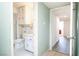 Bright hallway features a view of the bathroom and another room at 4742 Monterrey Ave, Las Vegas, NV 89121