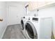 Laundry room with modern washer and dryer units at 4742 Monterrey Ave, Las Vegas, NV 89121