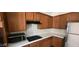 Traditional kitchen with stainless steel appliances and oak cabinets at 4821 Whisper Lake Ave, Las Vegas, NV 89131